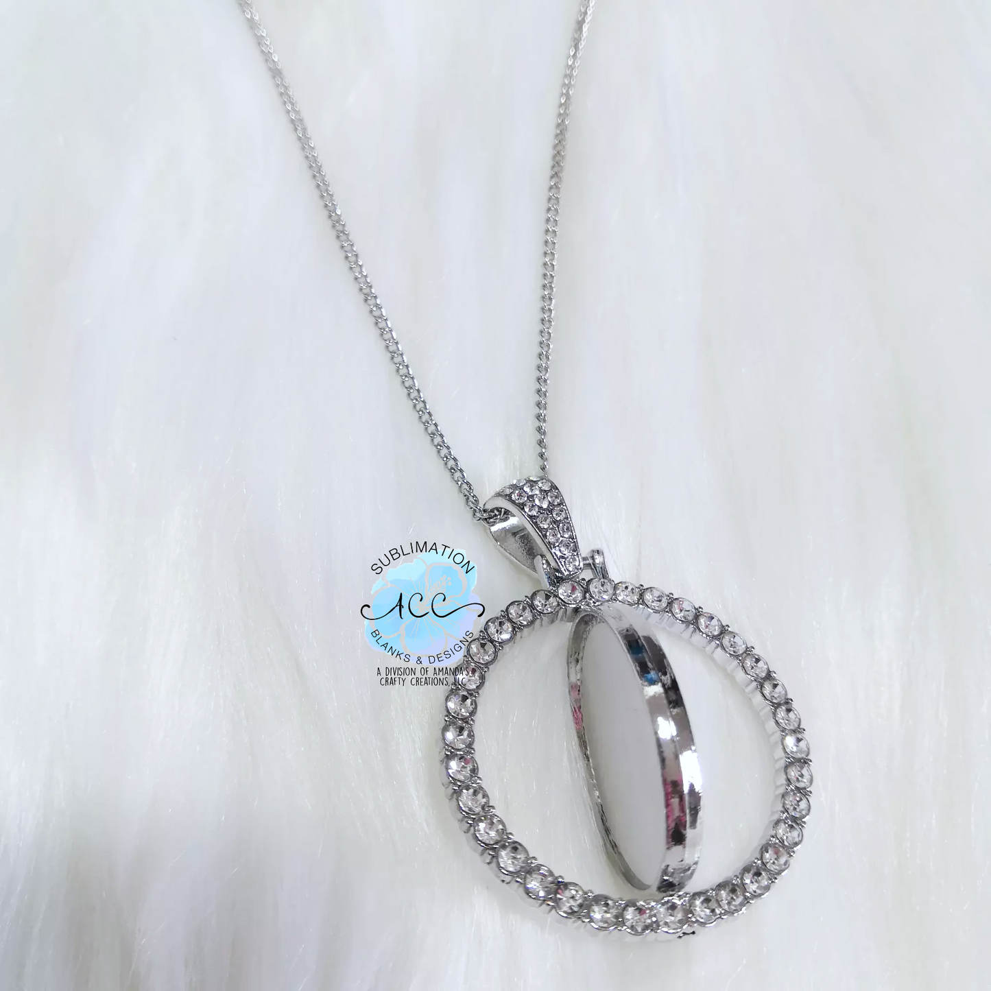 Sublimation blank necklace, circle necklace, rectangle necklace, double sided necklace blank, sublimation blank necklace RTS