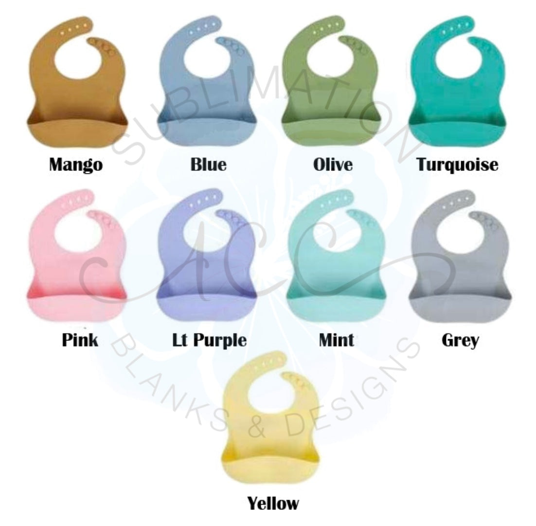 Silicone Bib, engraveable silicone bib, silicone bib for engraving, engraving blanks