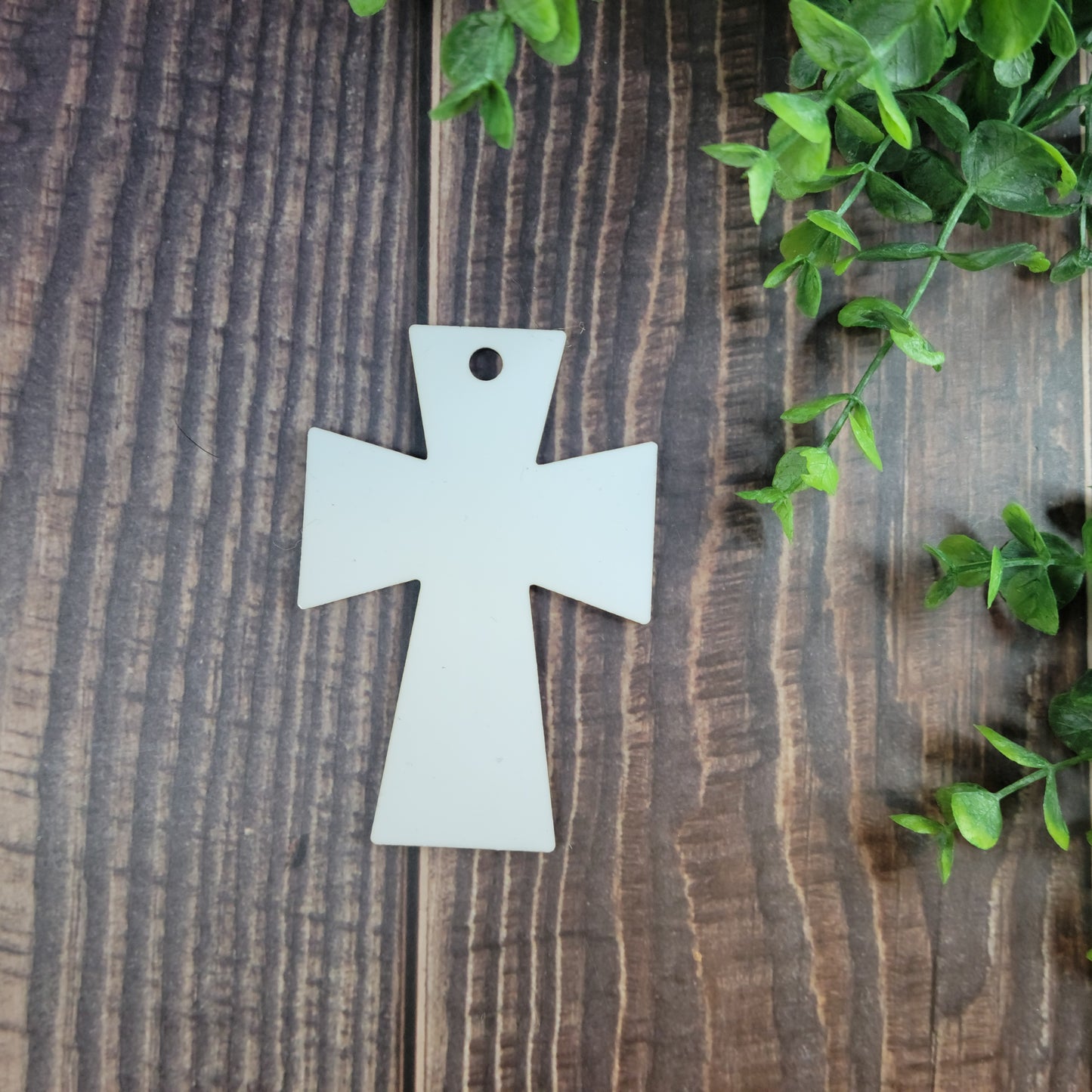 Set of 5 or 10 Cross ornament hardboard blanks, sublimation hardboard blank, DOUBLE-sided ornament sublimation blank