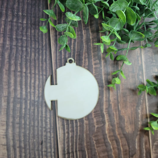 Set of 5 or 10 "measure me" circle cutout ornament hardboard blanks, 3.5" circle ornament with spot for ribbon sublimation hardboard blank, SINGLE or DOUBLE-sided circle ornament sublimation blank