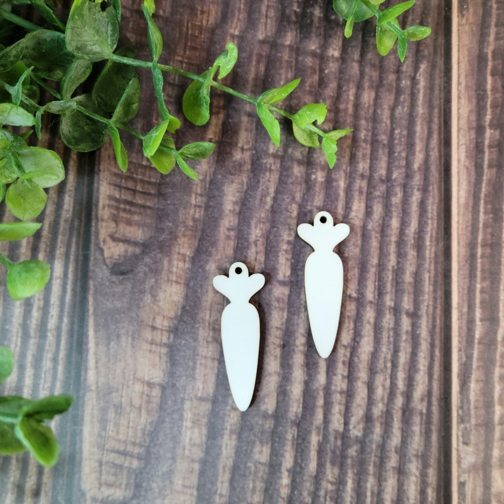 Sublimation hardboard blanks, carrot sublimation blanks, carrot earring blanks for sublimation
