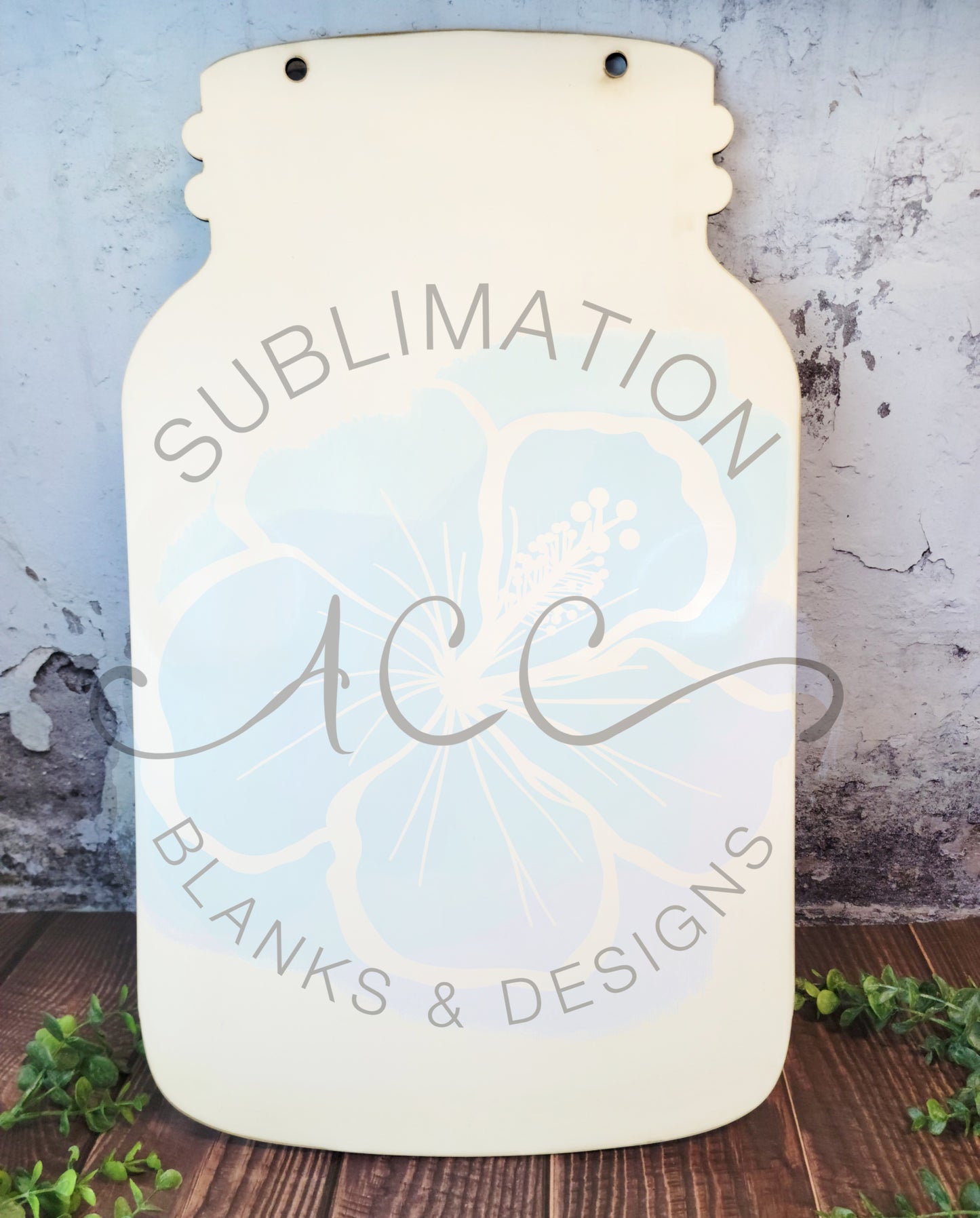 Door Hanger Sublimation hardboard blanks, Large Mason Jar shape door hanger sublimation hardboard blank, Door hanger sublimation blank