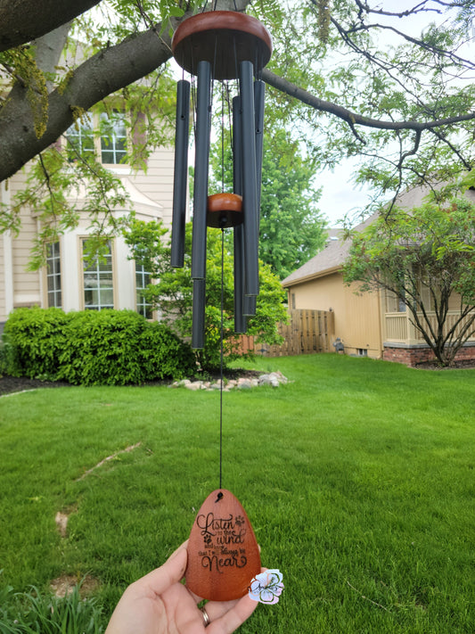 Wind Chime Wooden Blanks for engraving, wood burning, pine wood wind chime, sublimation metal wind chime piece, laser engraving or sublimation