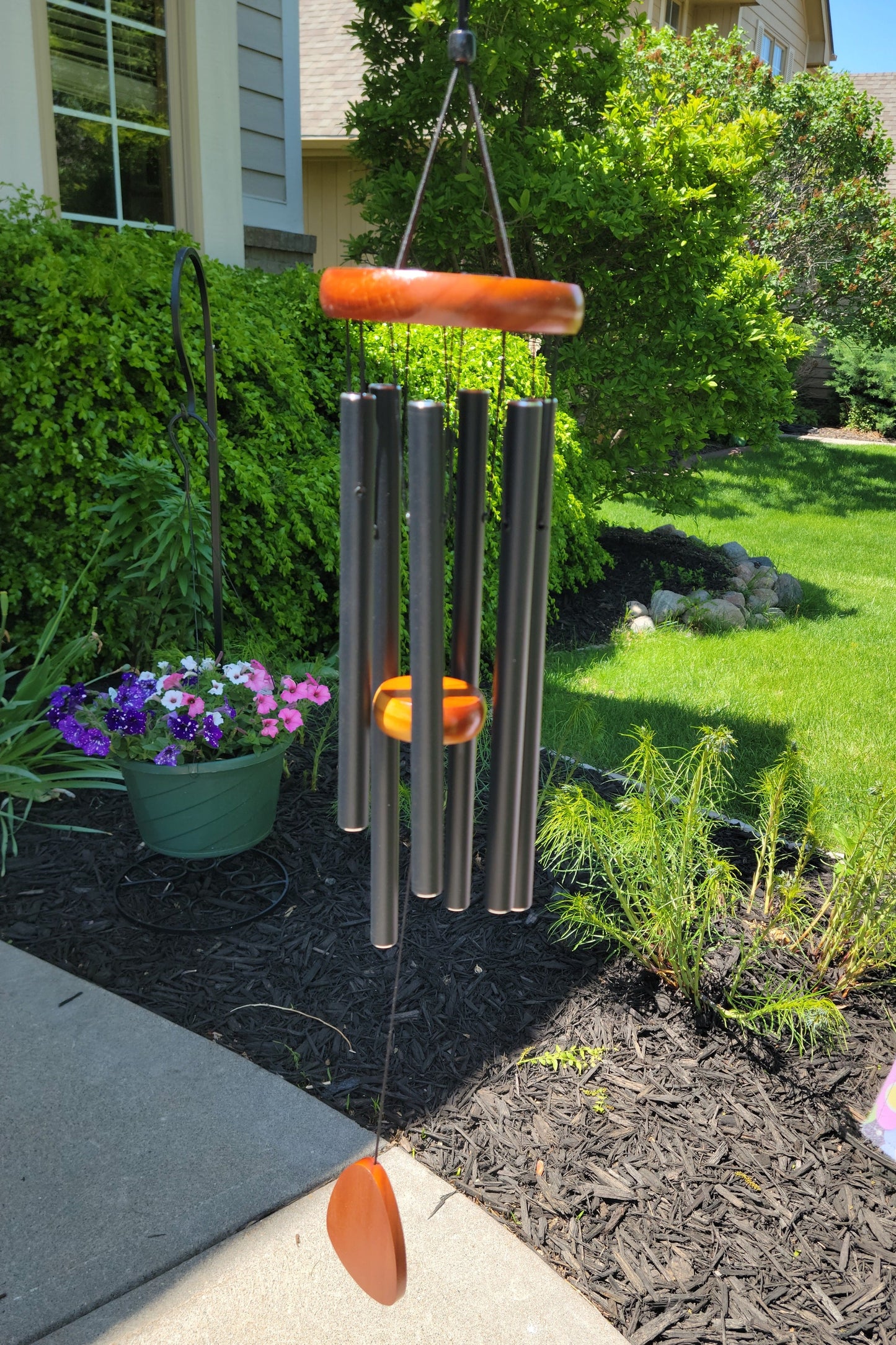 Wind Chime Wooden Blanks for engraving, wood burning, pine wood wind chime, sublimation metal wind chime piece, laser engraving or sublimation