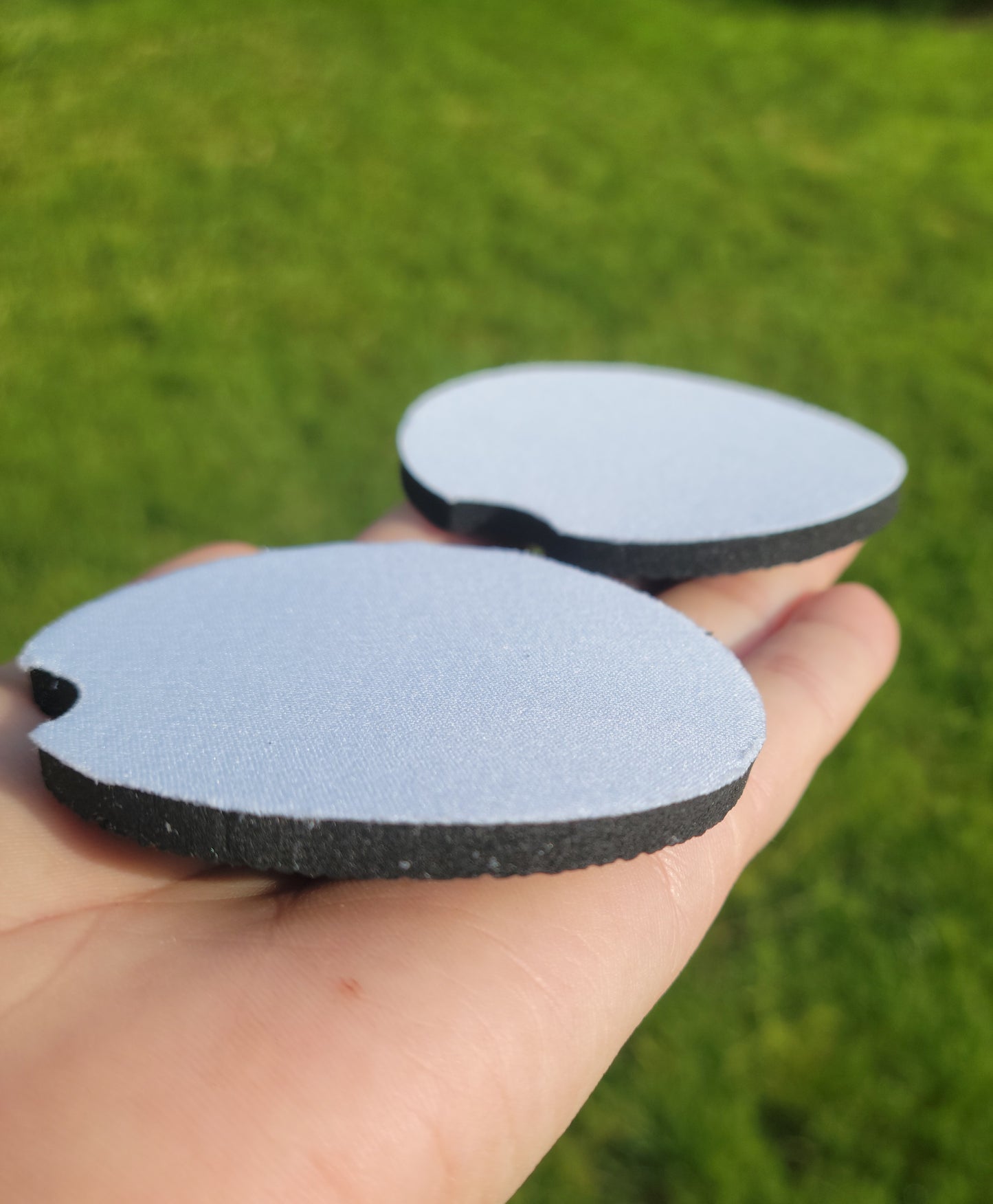 Sublimation ready Neoprene Car Coaster blanks, Set of 2 Car Coasters, RTS