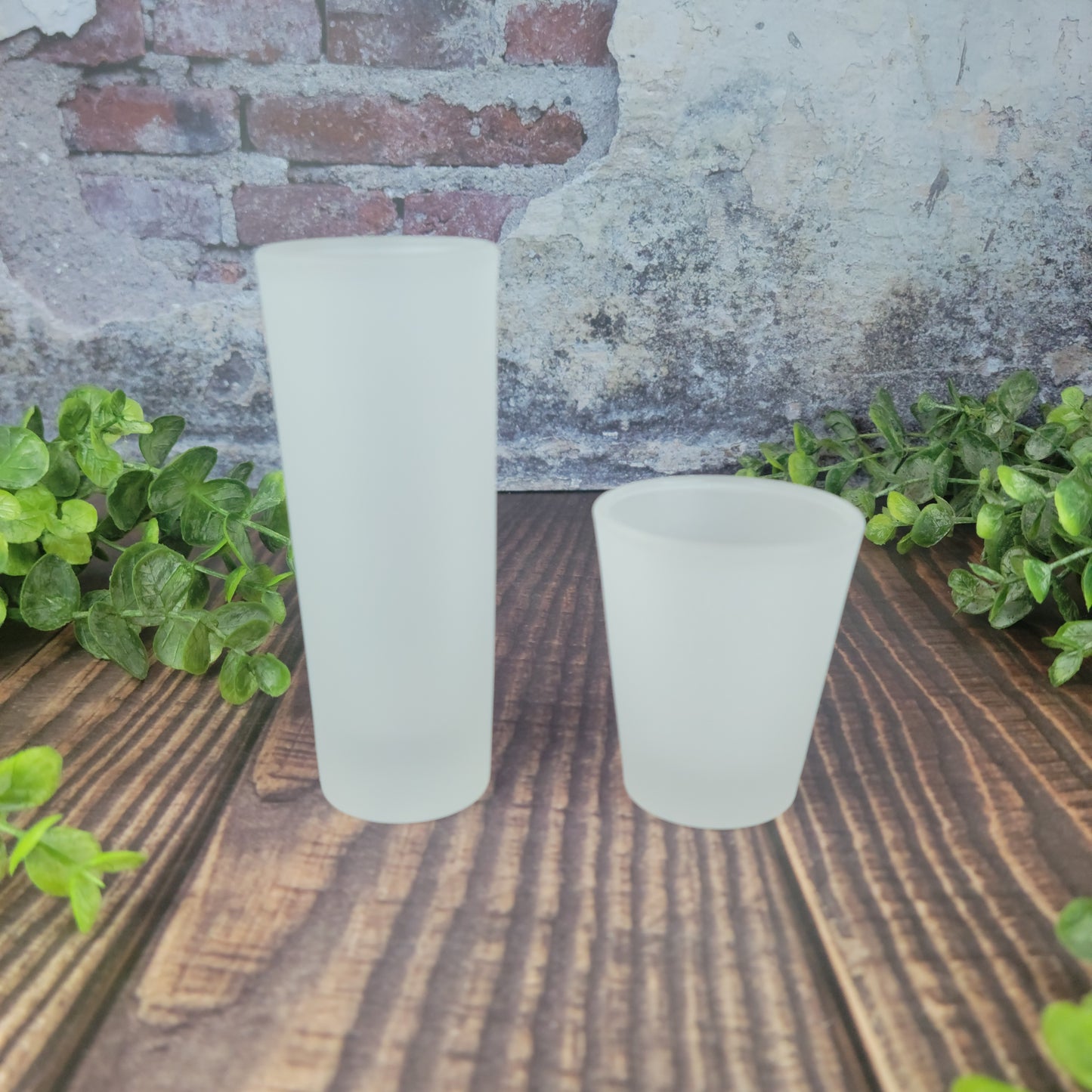 Sublimation Ready Frosted Shot Glasses, 1.5oz or 3oz Frosted, sublimation blank shot glasses RTS