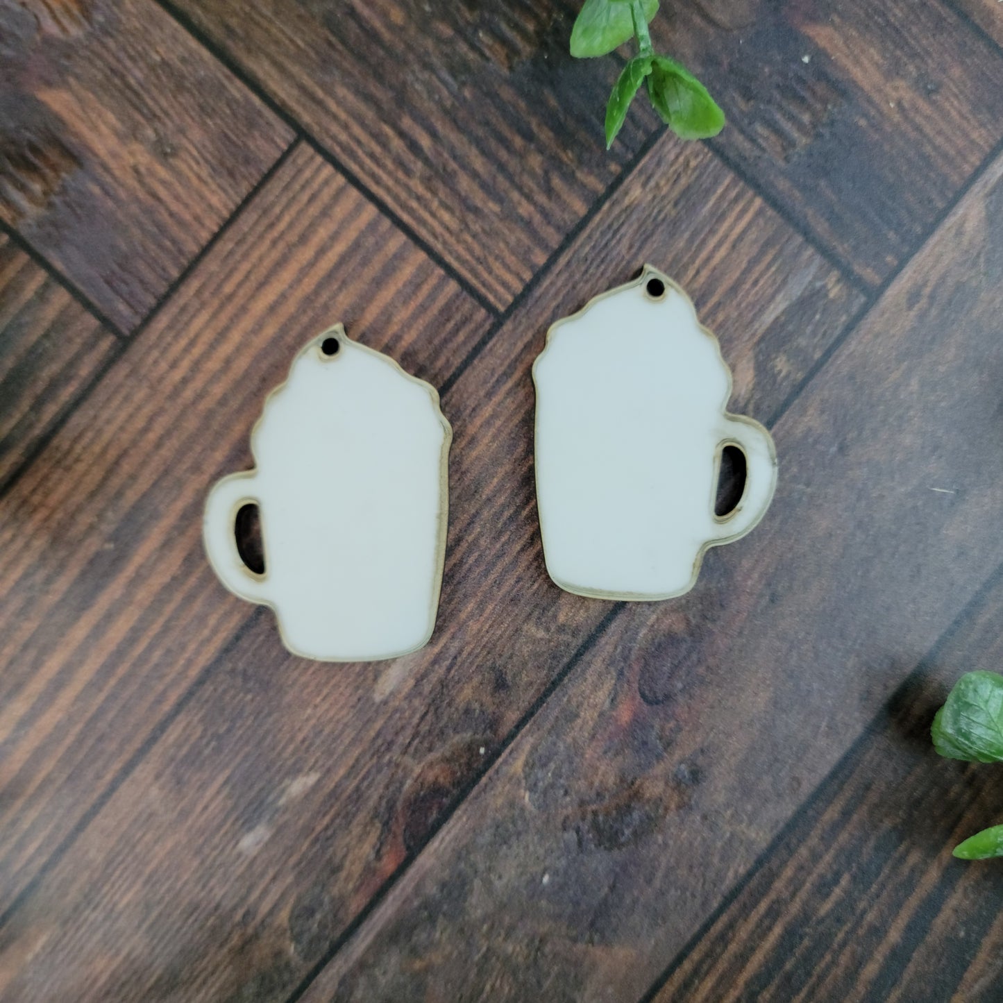 Sublimation hardboard blanks, coffee cup sublimation blanks, coffee cup earring blanks for sublimation