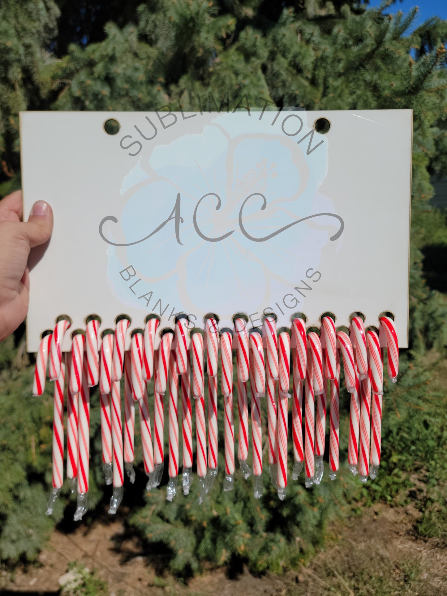 Countdown Rectangle board blanks, Advent calendar or candy cane countdown, Rectangle countdown sublimation hardboard blank, Rectangle sublimation blank