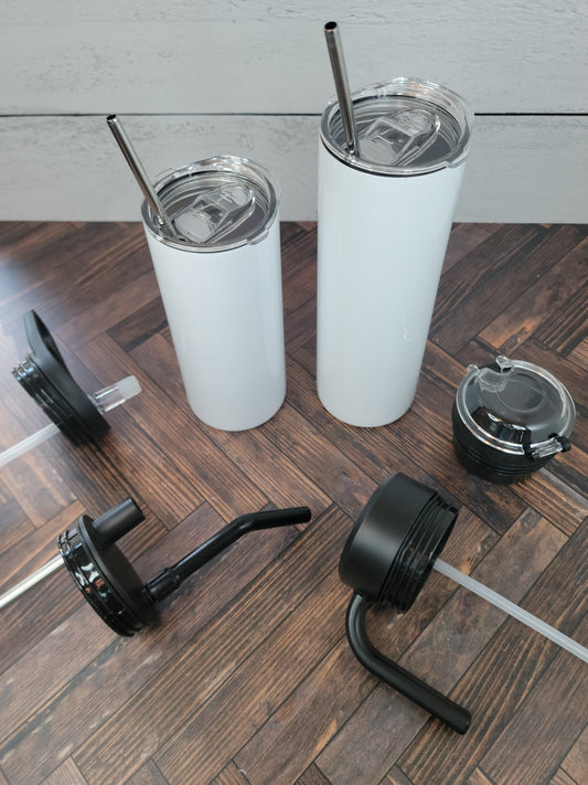Screw Skinny Tumbler Series INTERCHANGEABLE LIDS RTS, interchangeable tumbler series, fits screw skinny tumblers