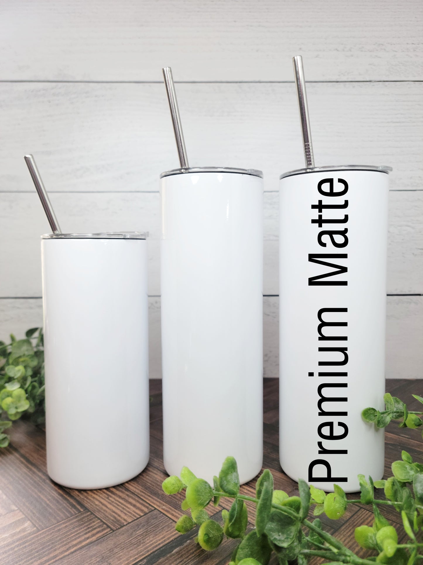 20oz Premium Matte Screw Skinny Tumbler Series with Clear Slider Lid - Ready to Ship (RTS) | Interchangeable Tumbler Series
