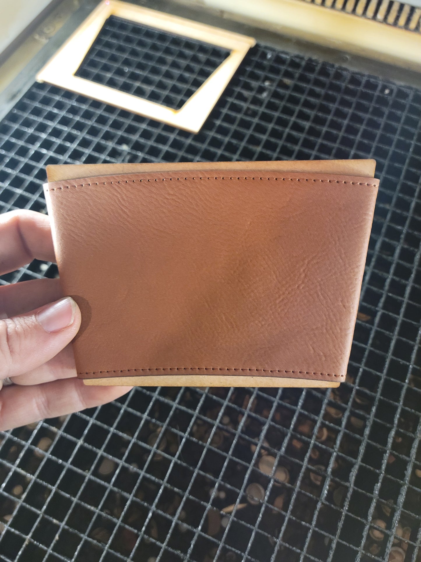 Coffee Sleeve Jig, Laserable leatherette coffee sleeve jig, coffee cup sleeve, jig for engraveable leatherette sleeves, File, Download, SVG, jig file
