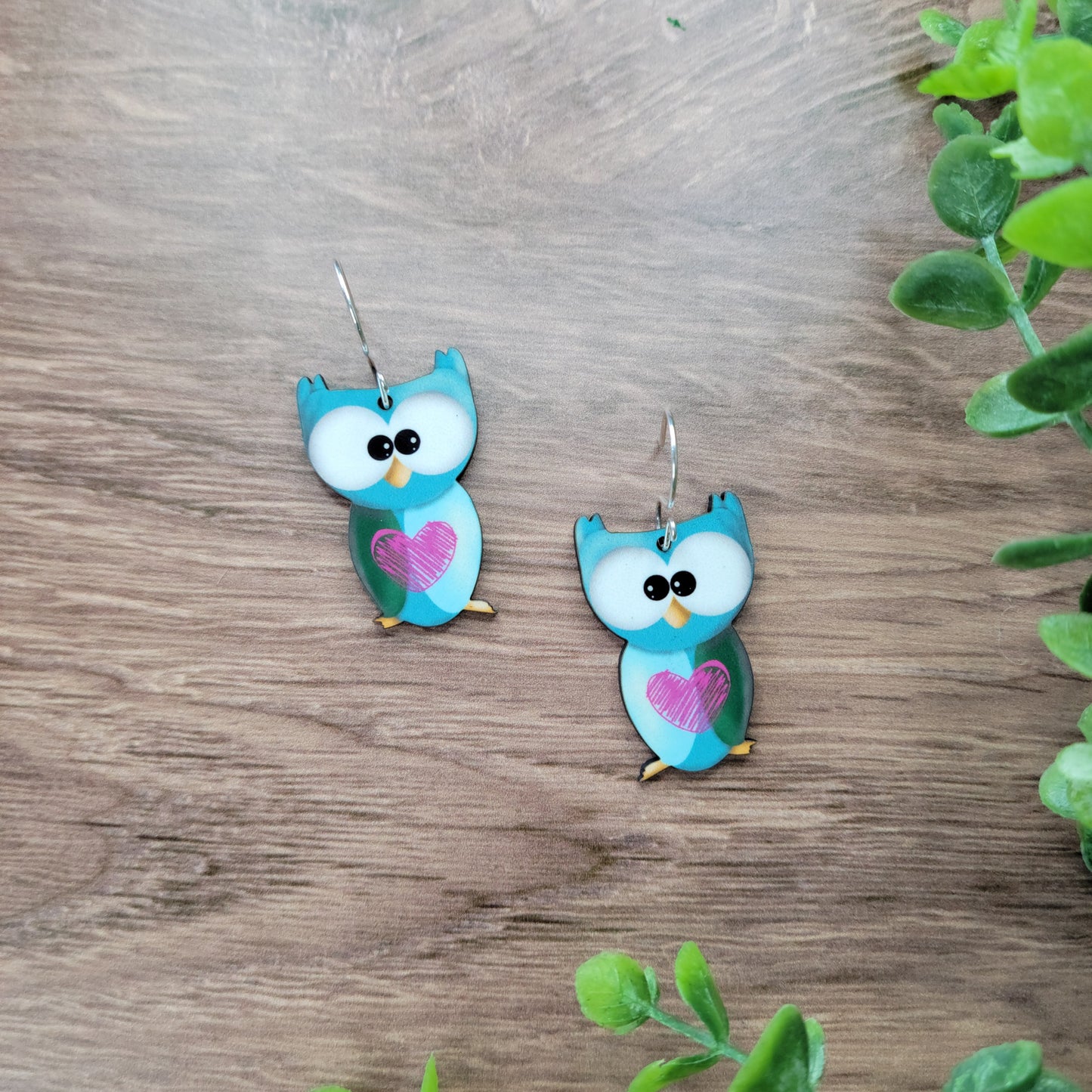Sublimation hardboard blanks, 1.5" owl sublimation blanks, owl earring blanks for sublimation