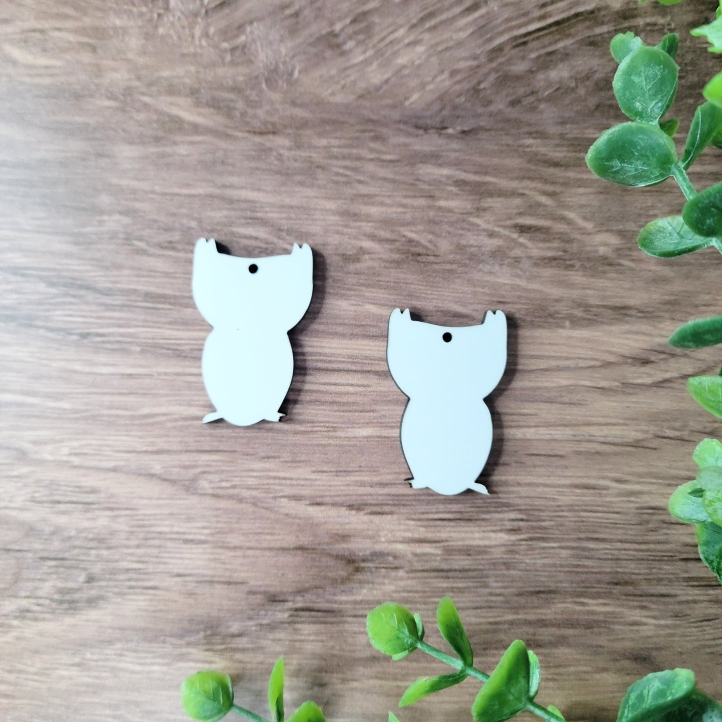 Sublimation hardboard blanks, 1.5" owl sublimation blanks, owl earring blanks for sublimation