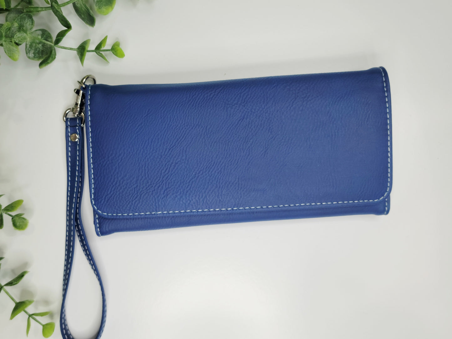 Laserable Leatherette Long Style Wallets with wristlet lanyard strap, Tri fold wallets for engraving, laser safe wallets, engraveable wallets RTS