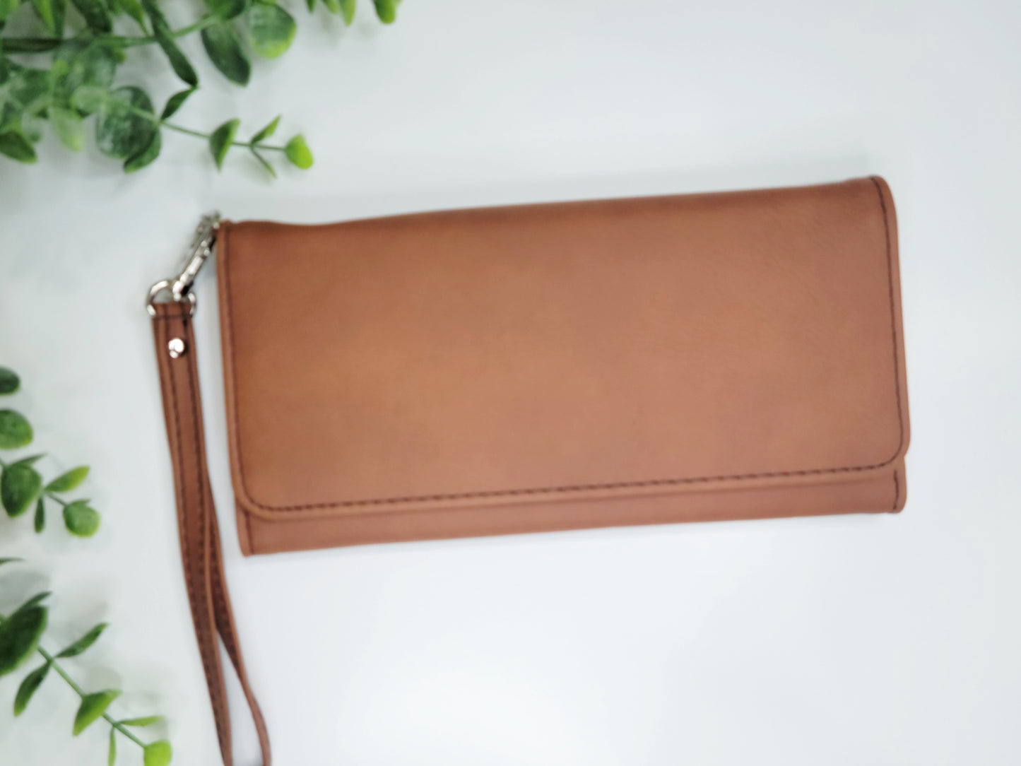 Laserable Leatherette Long Style Wallets with wristlet lanyard strap, Tri fold wallets for engraving, laser safe wallets, engraveable wallets RTS