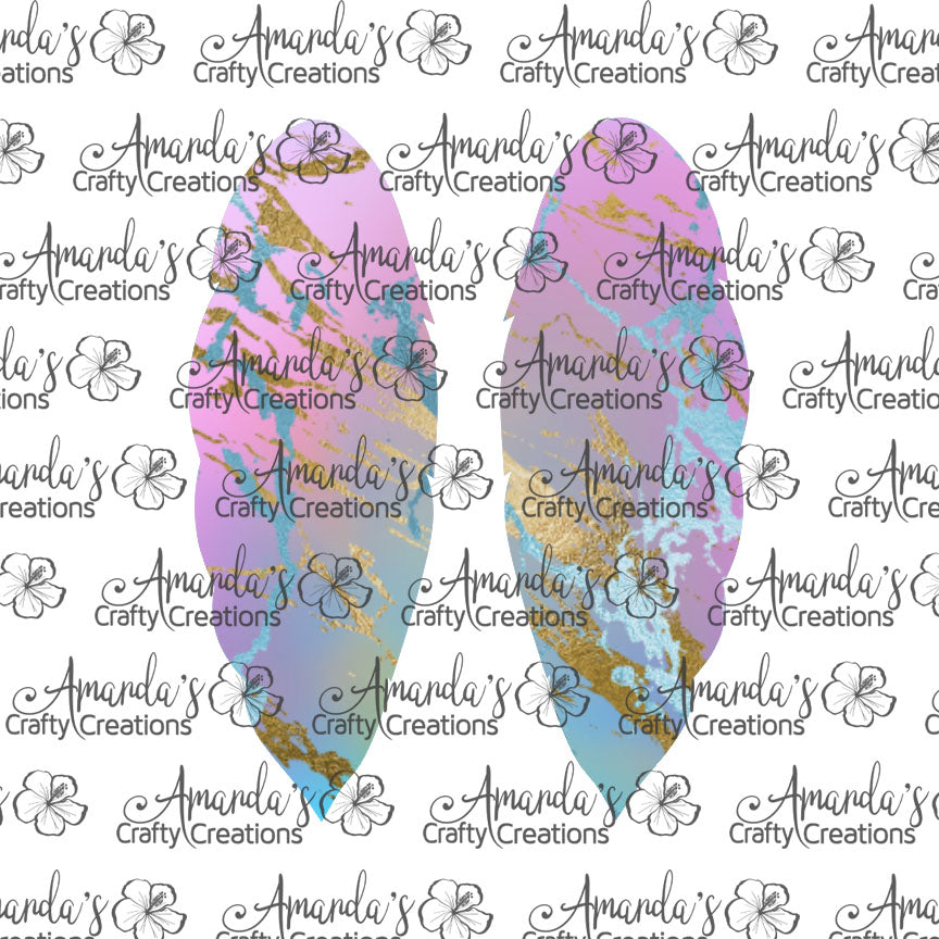 Pink Silver Gold Foil Feather Earring Sublimation Design, Hand drawn Feather Sublimation earring design, digital download, JPG, PNG