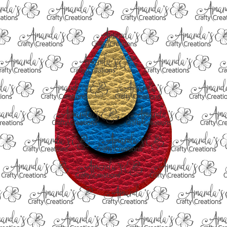 Primary Colors Teardrop Earring Sublimation Design, Hand drawn Teardrop Sublimation earring design, digital download, JPG, PNG