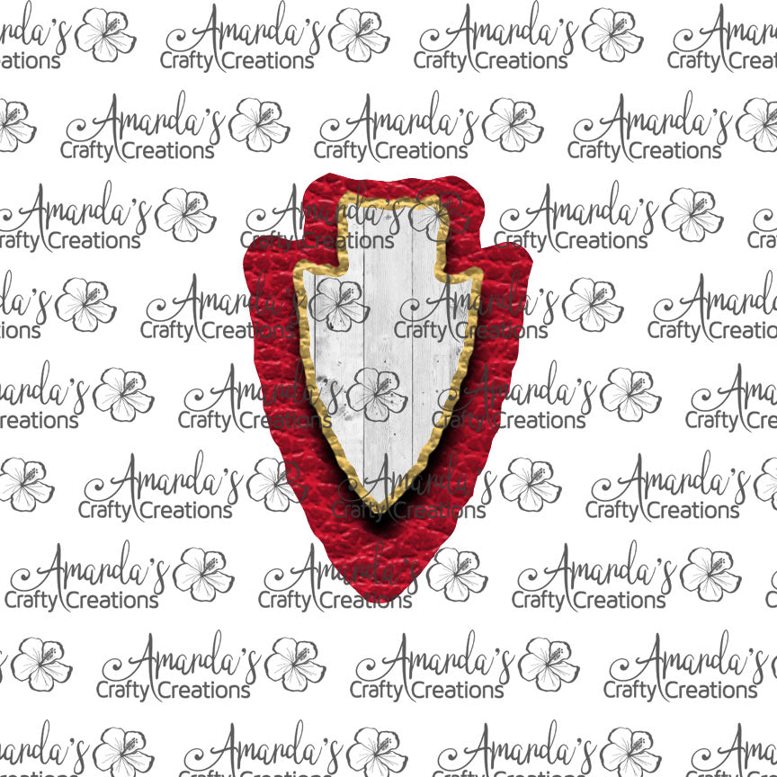 Red Gold Wood Arrowhead Sublimation Earring Sublimation Design, Hand drawn Arrowhead Sublimation earring design, digital download, JPG, PNG