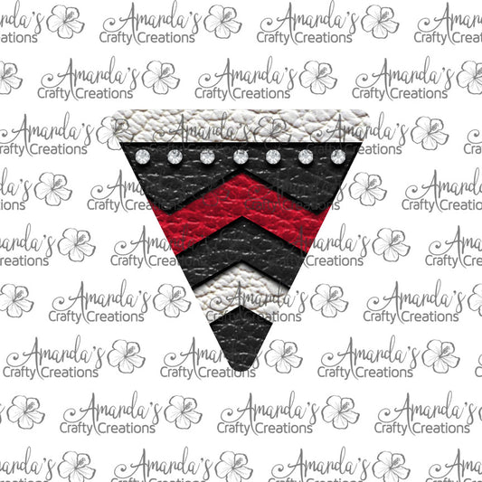 Red White Black Rhinestone Chevron Isosceles Triangle Earring Sublimation Design, Hand drawn Isosceles Triangle Sublimation earring design, digital download, JPG, PNG