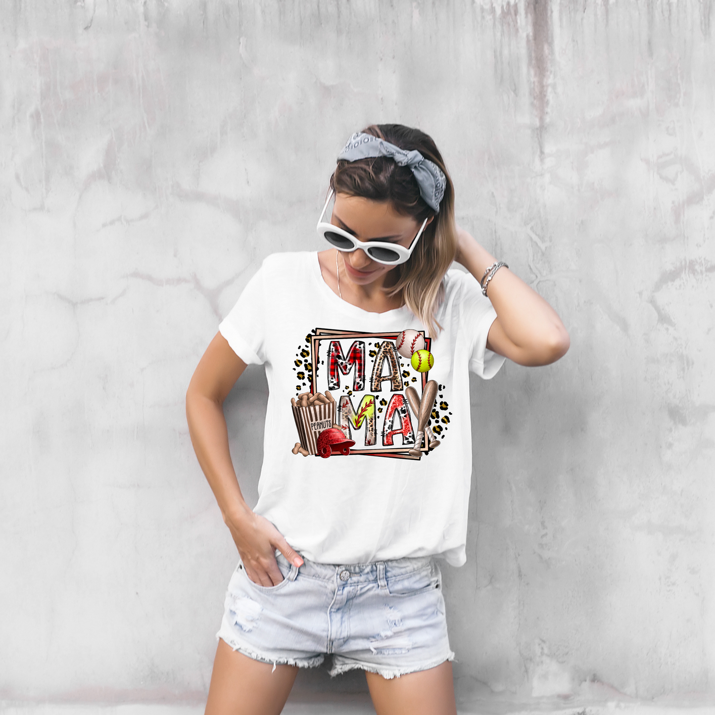 MAMA Softball/ Baseball DTF Transfer Design