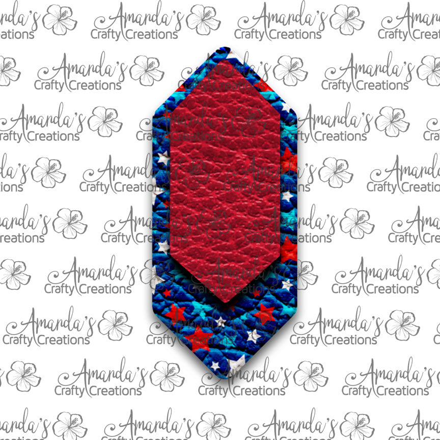 Red Stars Cascade Sublimation Earring Sublimation Design, Hand drawn Cascade Sublimation earring design, digital download, JPG, PNG