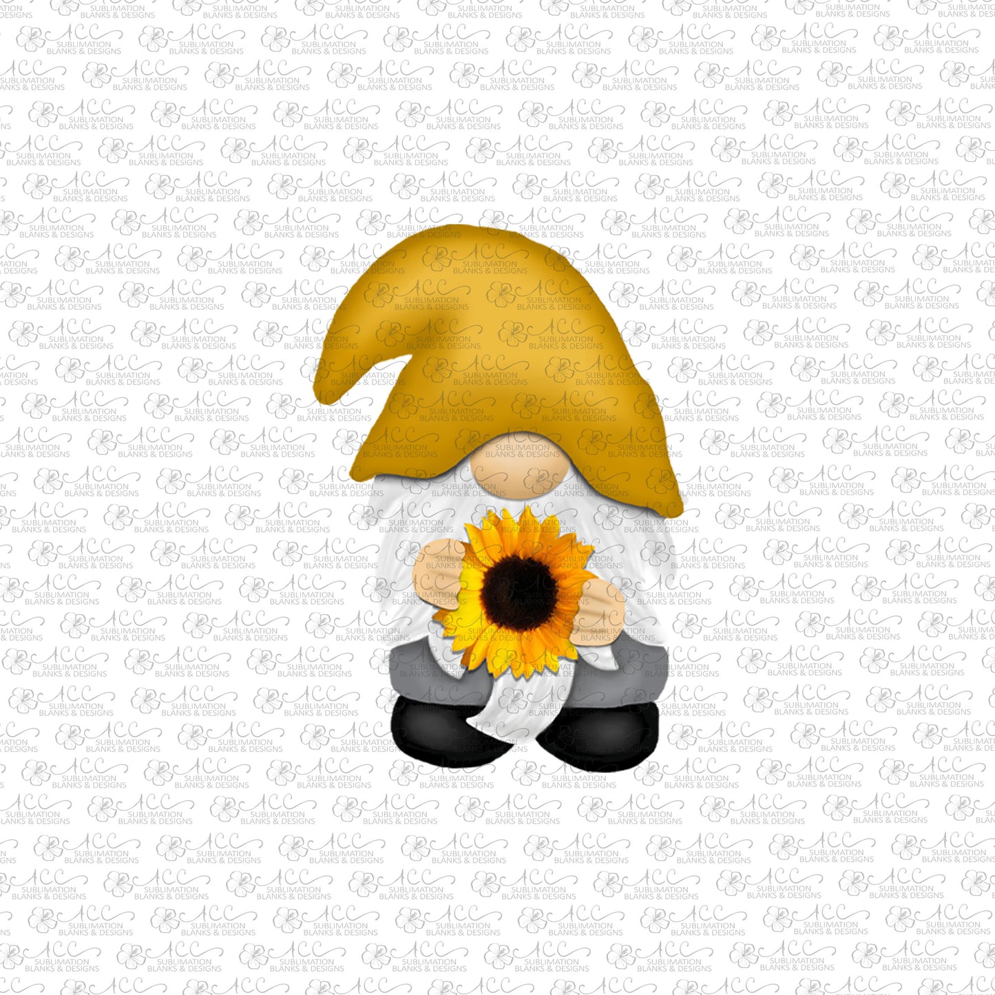 Sunflower Gnome Earring Sublimation Design, Hand drawn Gnome Sublimation earring design, digital download, JPG, PNG