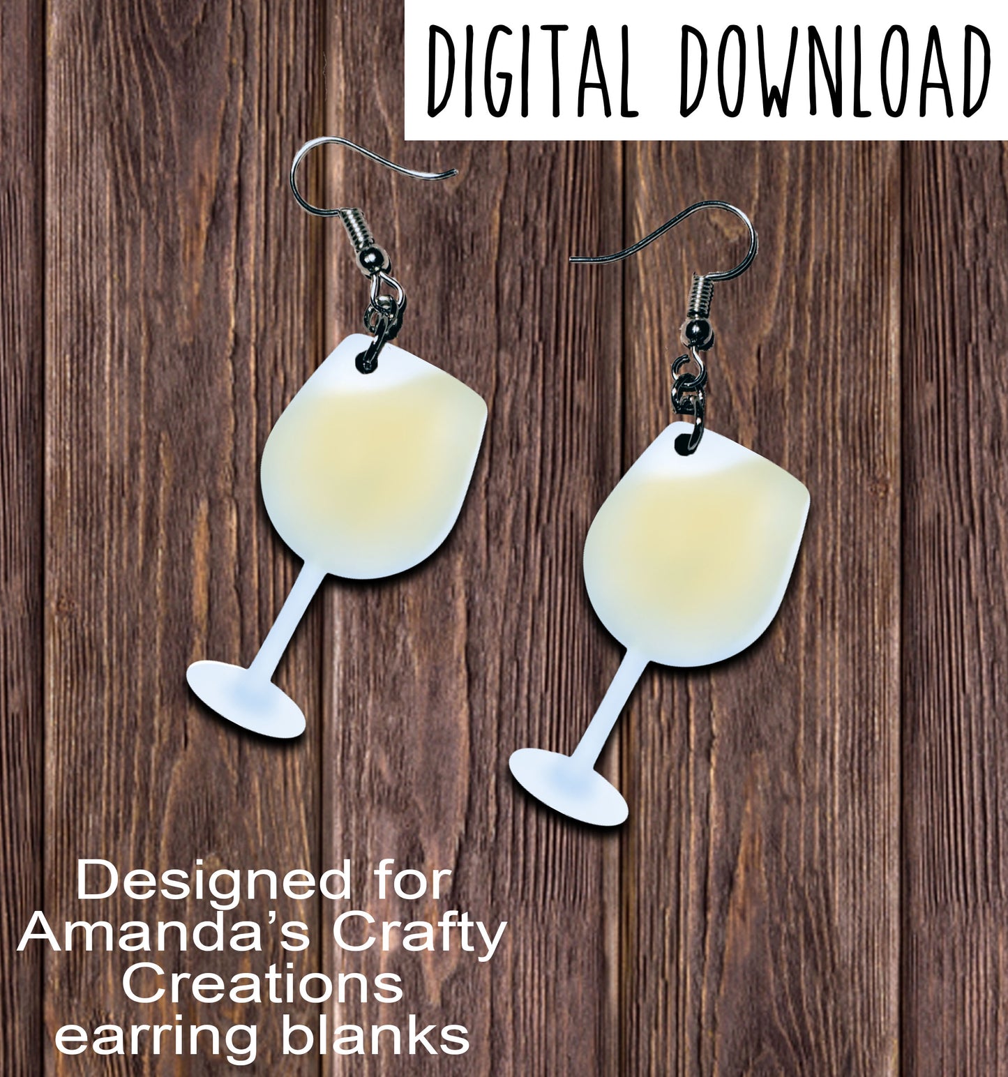 Tilted White Wine Glasses Spilling Earring Sublimation Design, Hand drawn Wine Glasses Sublimation earring design, digital download, JPG, PNG