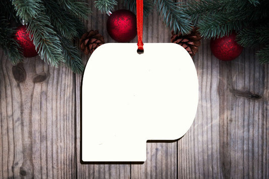 Set of 5 or 10 Toilet Paper ornament hardboard blanks, sublimation hardboard blank, SINGLE or DOUBLE-sided ornament sublimation blank