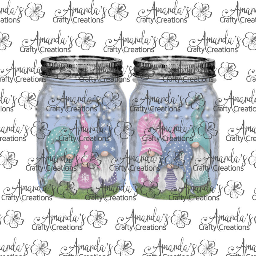 Triple Gnomes Fairy Lights Mason Jar Earring Sublimation Design, Hand drawn Mason Jar Sublimation earring design, digital download, JPG, PNG