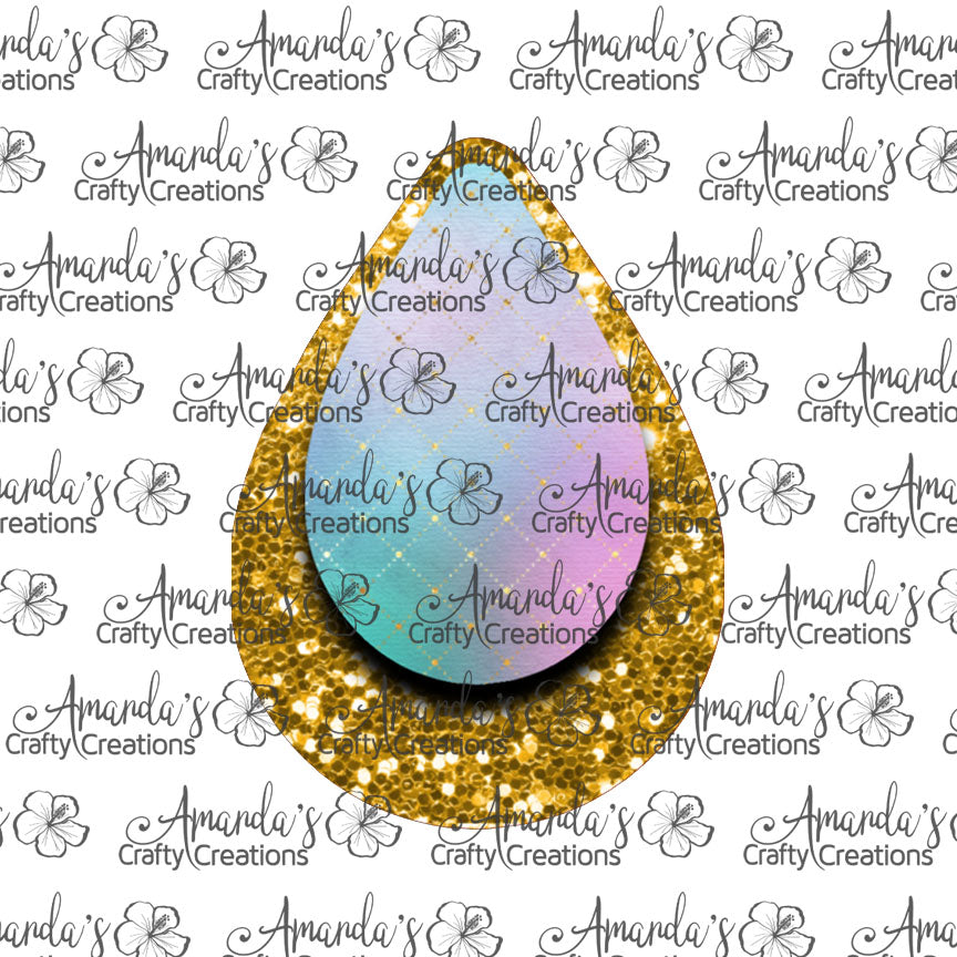 Watercolor Gold Chunk Teardrop Earring Sublimation Design, Hand drawn Teardrop Sublimation earring design, digital download, JPG, PNG