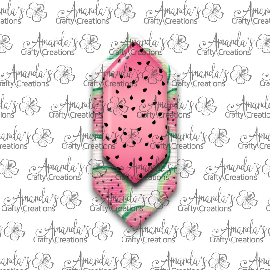 Watermelon Cascade Sublimation Earring Sublimation Design, Hand drawn Cascade Sublimation earring design, digital download, JPG, PNG