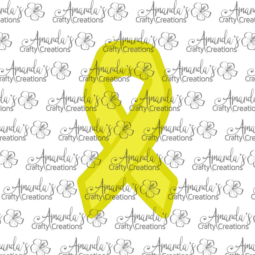 Yellow Awareness Ribbon Sublimation Earring Sublimation Design, Hand drawn Awareness Ribbon Sublimation earring design, digital download, JPG, PNG