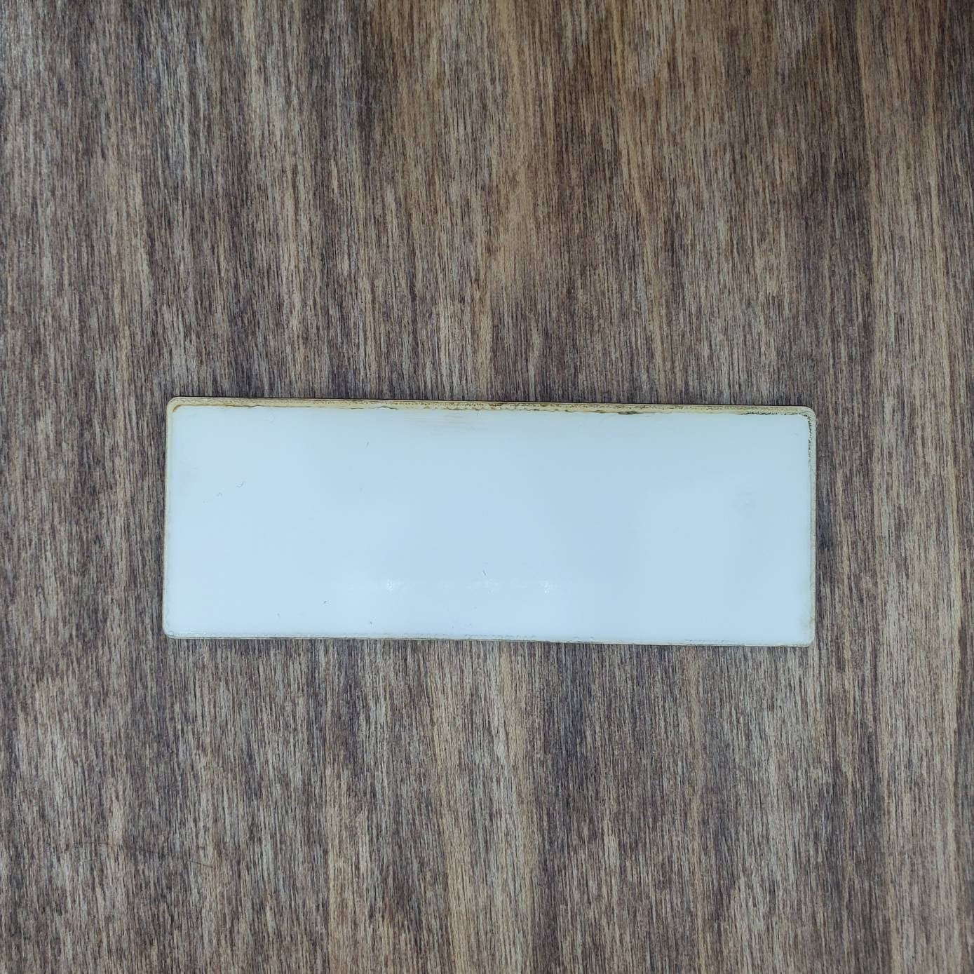 Set of 10 Sublimation rounded name tag hardboard blanks, 3" rectangle sublimation hardboard blank, rectangle name tag sublimation blank