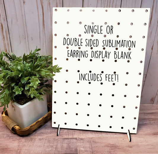 3-Piece Sublimation Hardboard Jewelry Display Blanks | Earring Display Stand