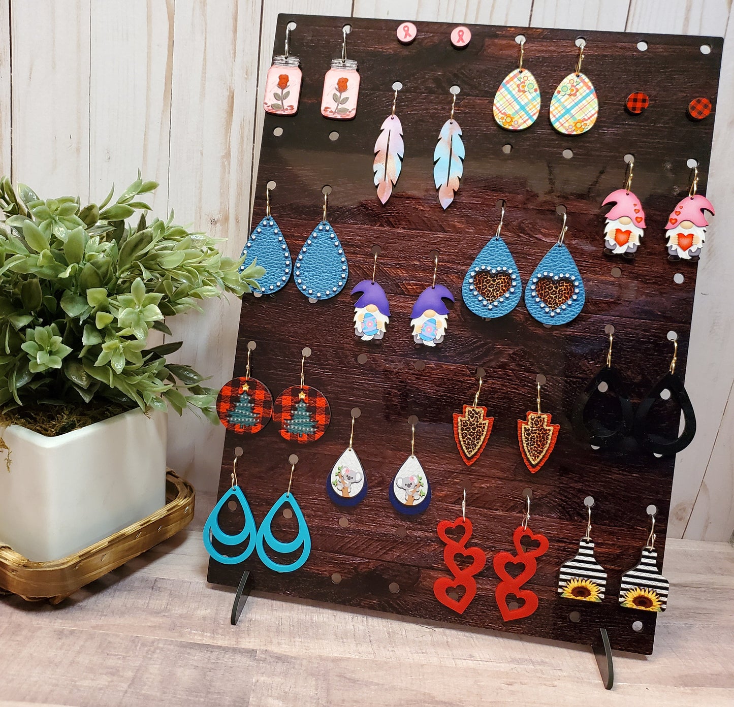 3 piece Sublimation hardboard blanks, Jewelry display sublimation hardboard blank, earring display sublimation blank
