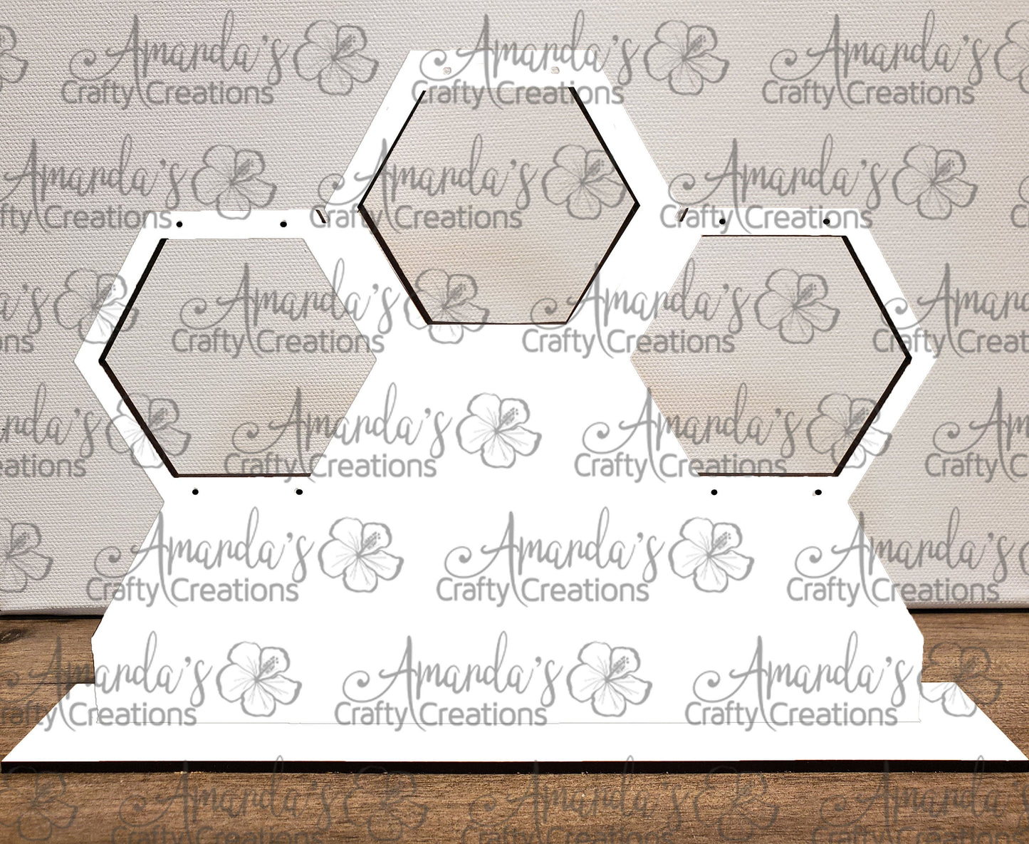 2-Piece Sublimation Hardboard Blanks for Jewelry and Earring Display - Customizable Stand