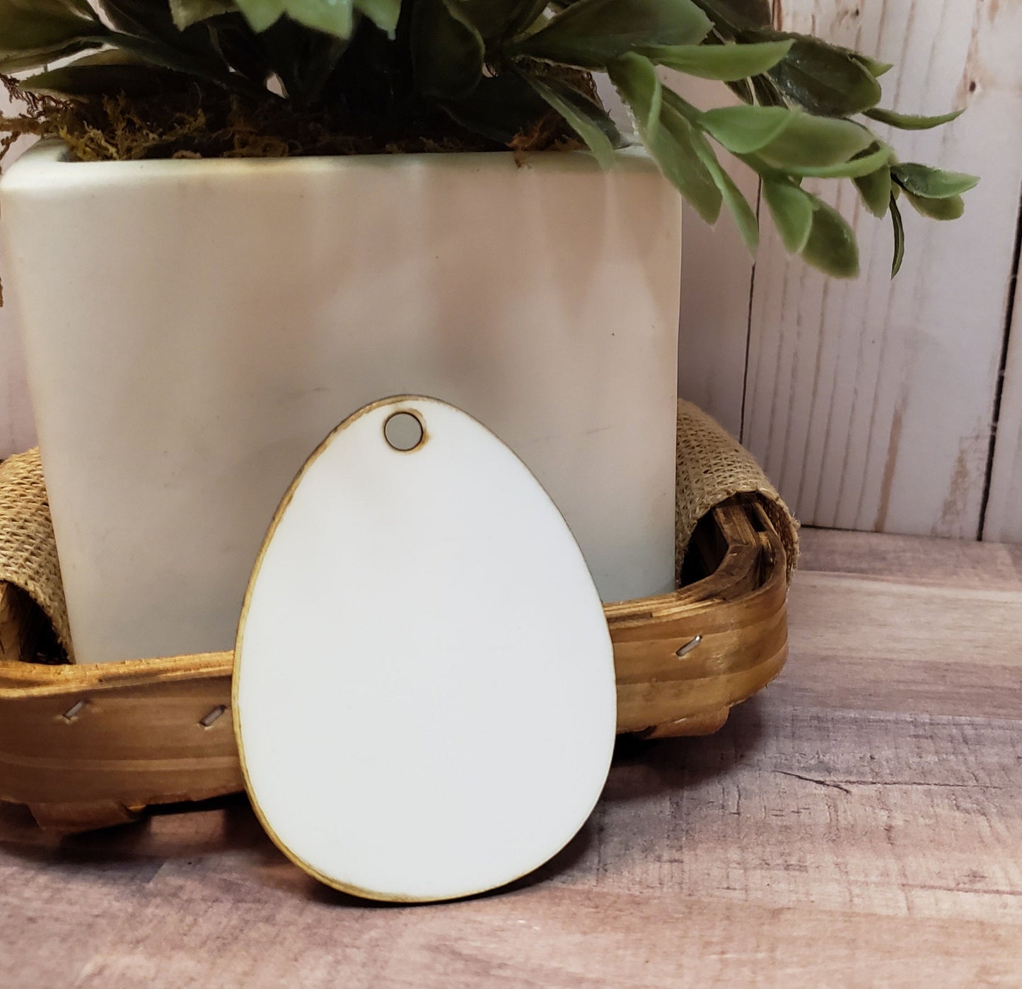 Set of 5 or 10 egg hardboard blanks, 3" Egg sublimation hardboard blank, SINGLE or DOUBLE sided Egg tag sublimation blank