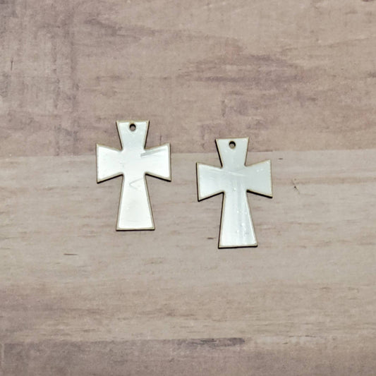 Sublimation hardboard blanks, Cross2 earring sublimation blanks, SINGLE or DOUBLE-sided cross earring shape blanks for sublimation