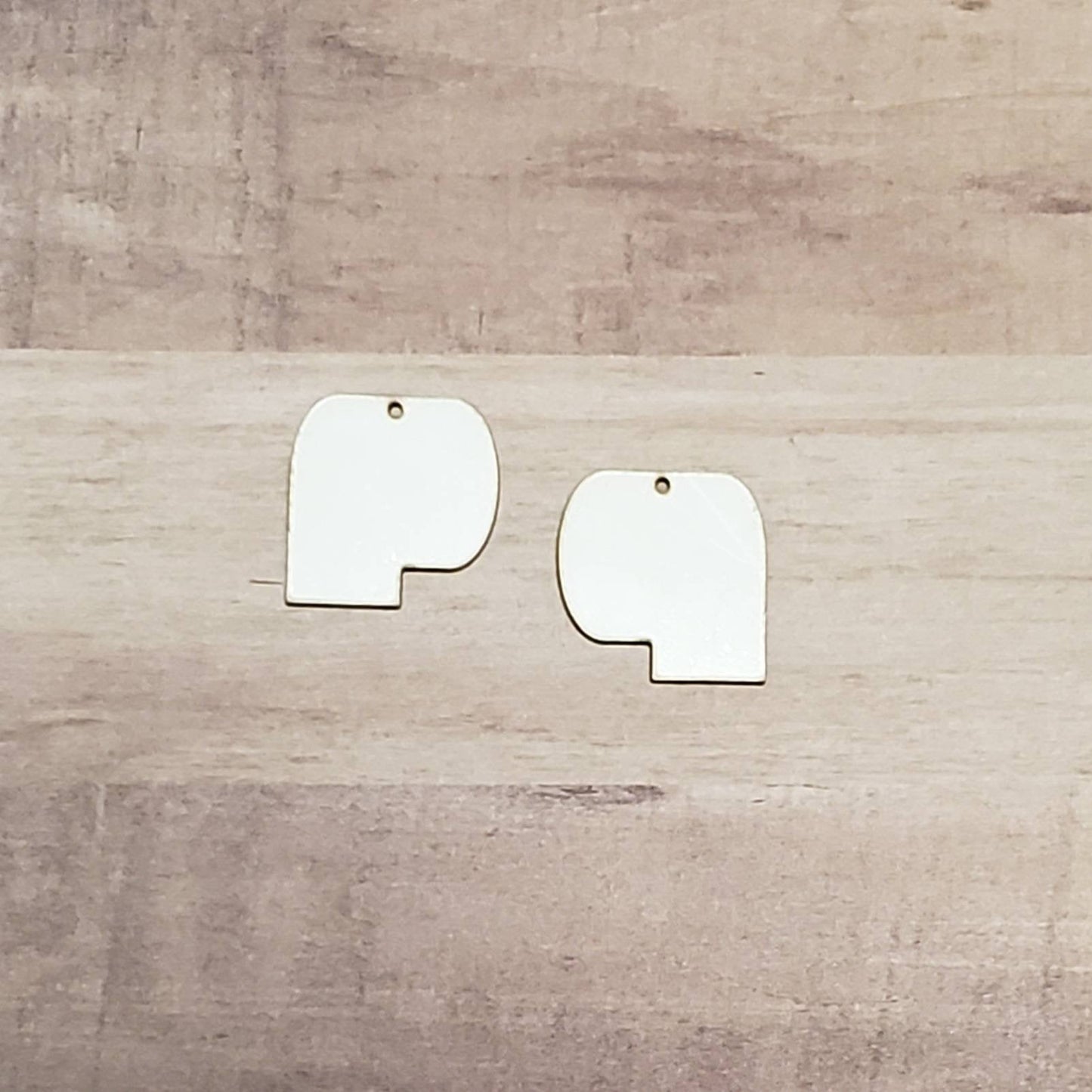 Sublimation hardboard blanks, Toilet Paper earring sublimation blanks, SINGLE or DOUBLE-sided toilet paper earring blanks for sublimation