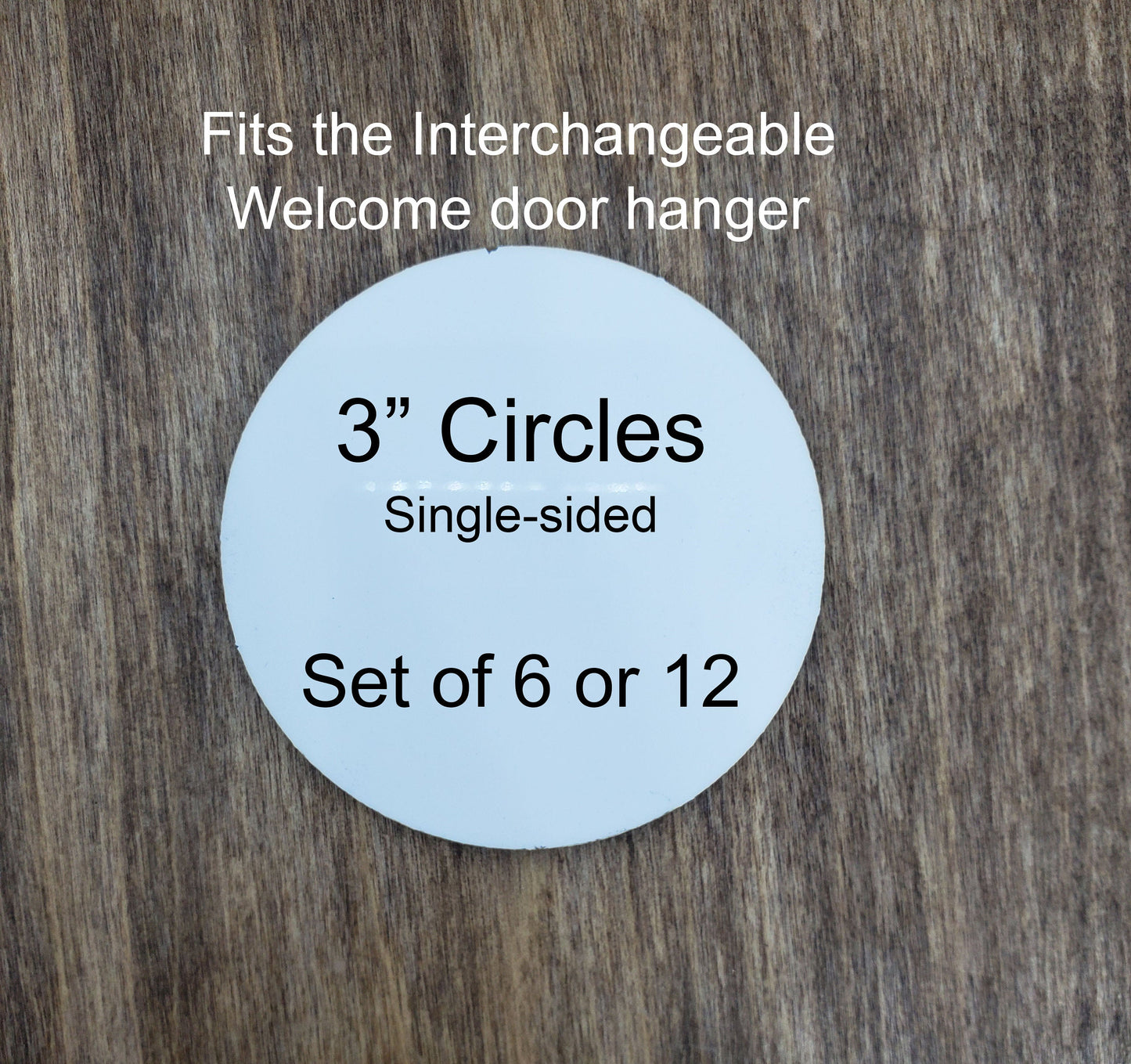 Sublimation hardboard blanks, 3 inch round sublimation blanks, SINGLE-SIDED circle blanks for sublimation