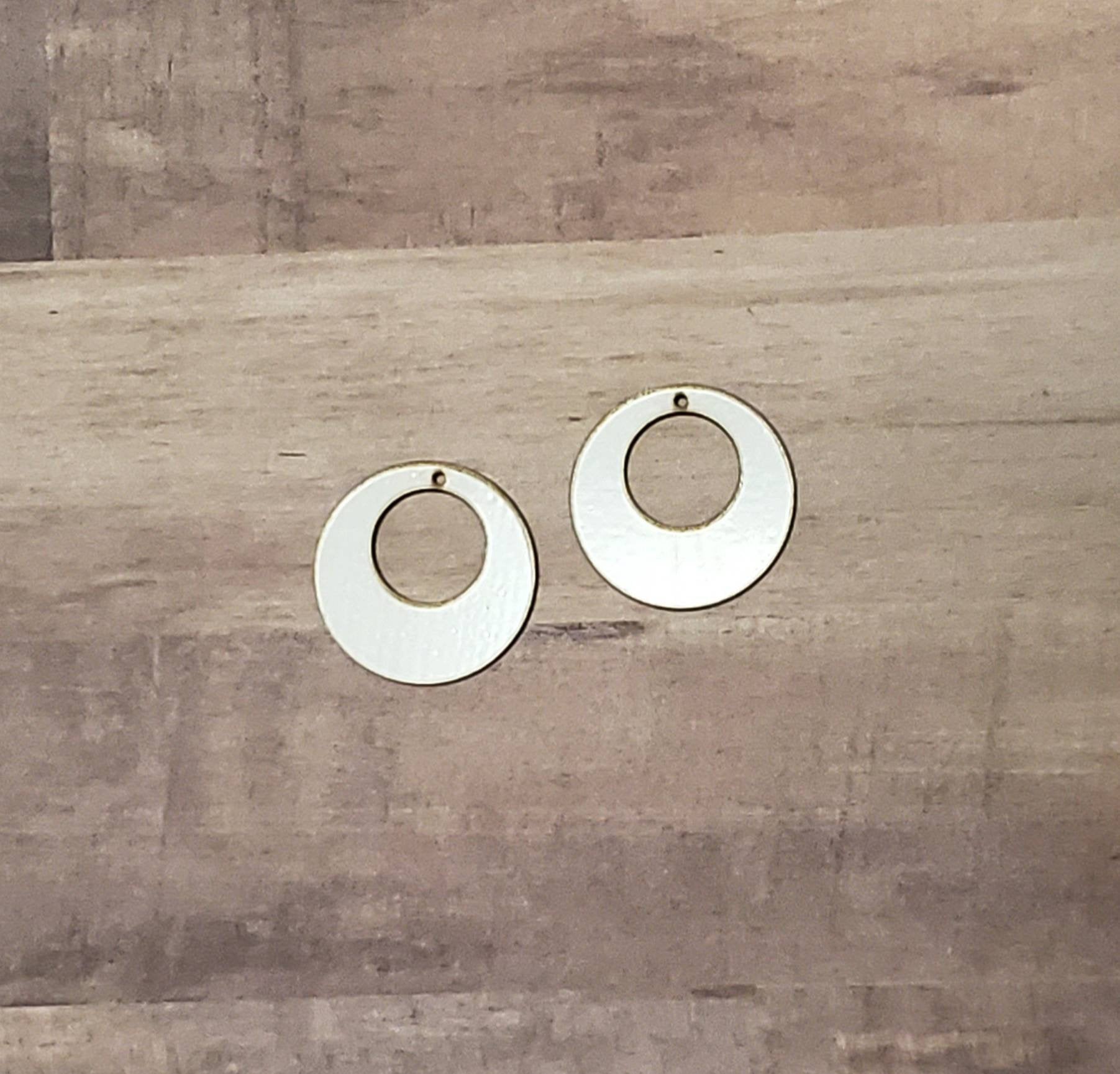 Sublimation hardboard blanks, circle cutout earring sublimation