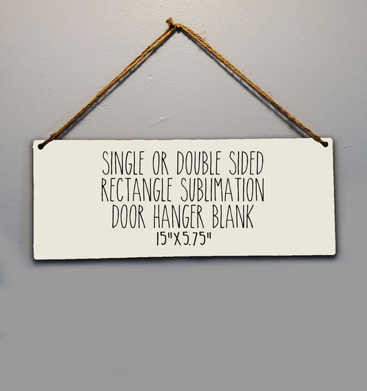 Rectangle board blanks, Rectangle sublimation hardboard blank, Rectangle door hanger sublimation blank