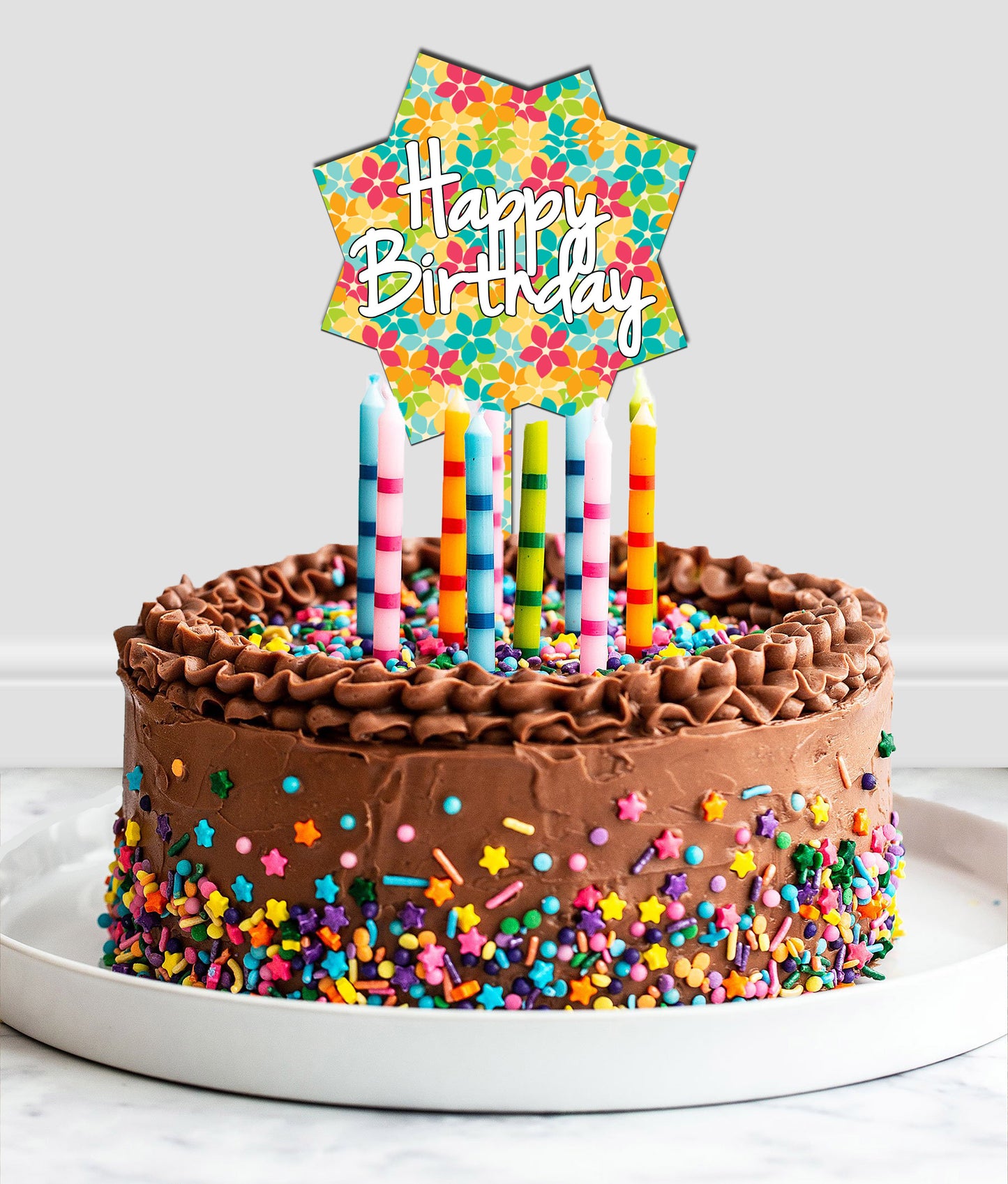 Set of 5 sublimation blank cake toppers, sublimation ready cake topper blanks, 6" cake topper sublimation blank
