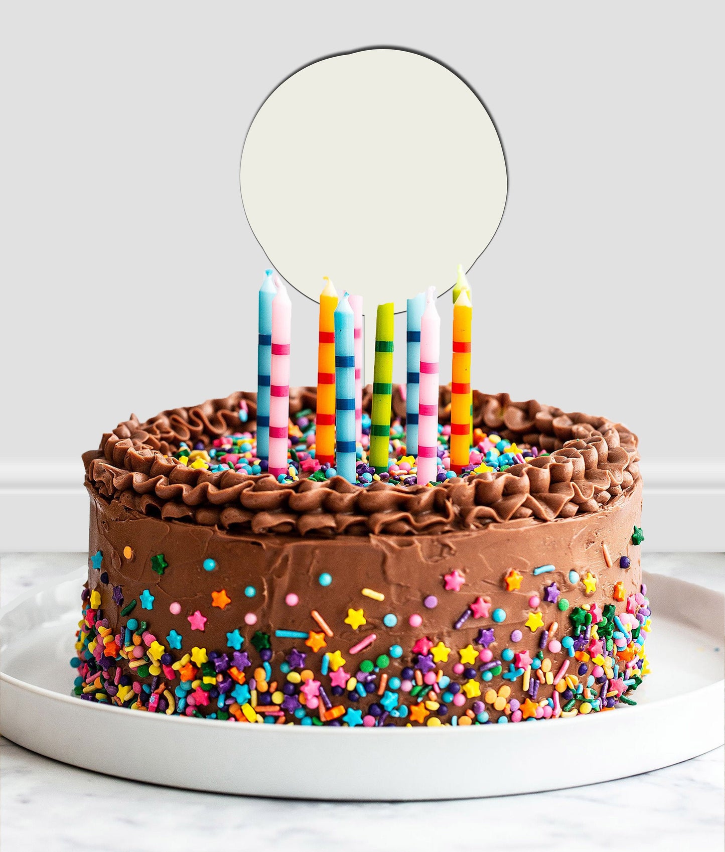 Set of 5 sublimation blank cake toppers, sublimation ready cake topper blanks, 6" cake topper sublimation blank