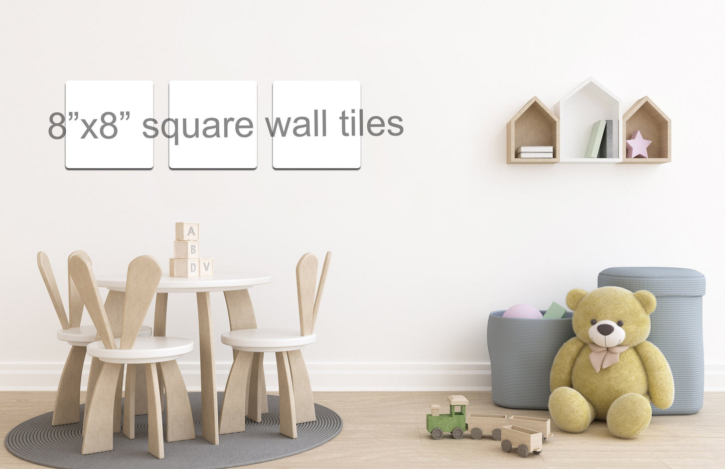 Square hardboard blanks, 8" square sublimation hardboard blank, square wall sublimation blank, wall tile hanger sublimation blank