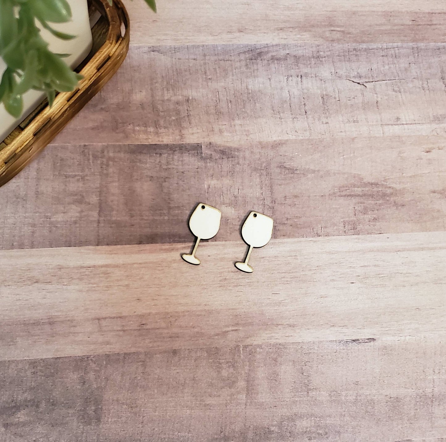 Sublimation hardboard blanks, wine glass earring sublimation blanks, SINGLE or DOUBLE-sided wine glass shape earring blanks for sublimation