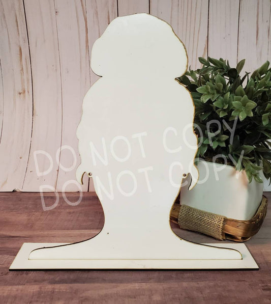 2-Piece Sublimation Hardboard Blanks for Jewelry and Earring Display - Customizable Stand
