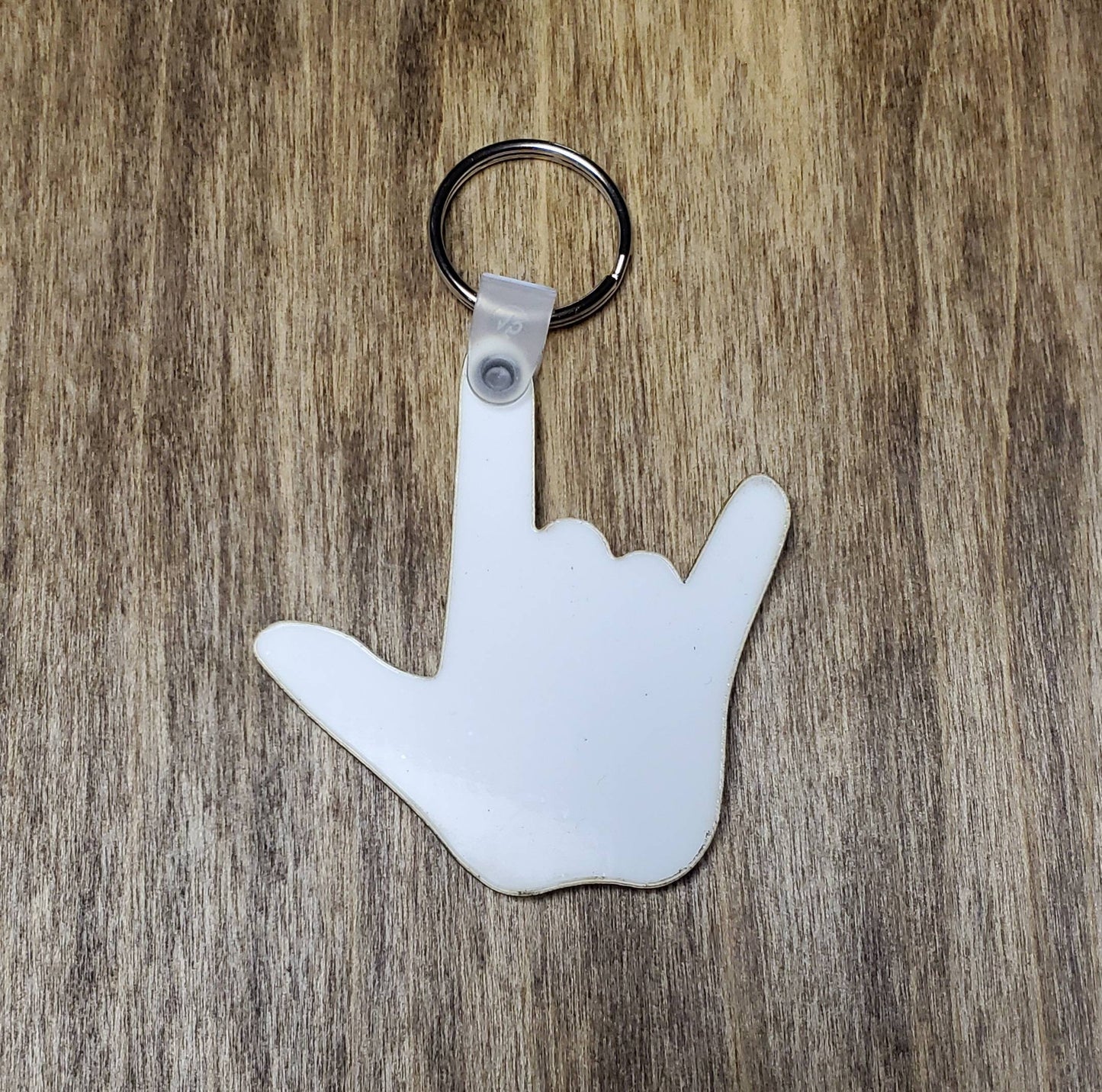Sublimation hardboard blanks, key chain sublimation blanks, DOUBLE-SIDED key chain shape blanks for sublimation, ASL I Love You
