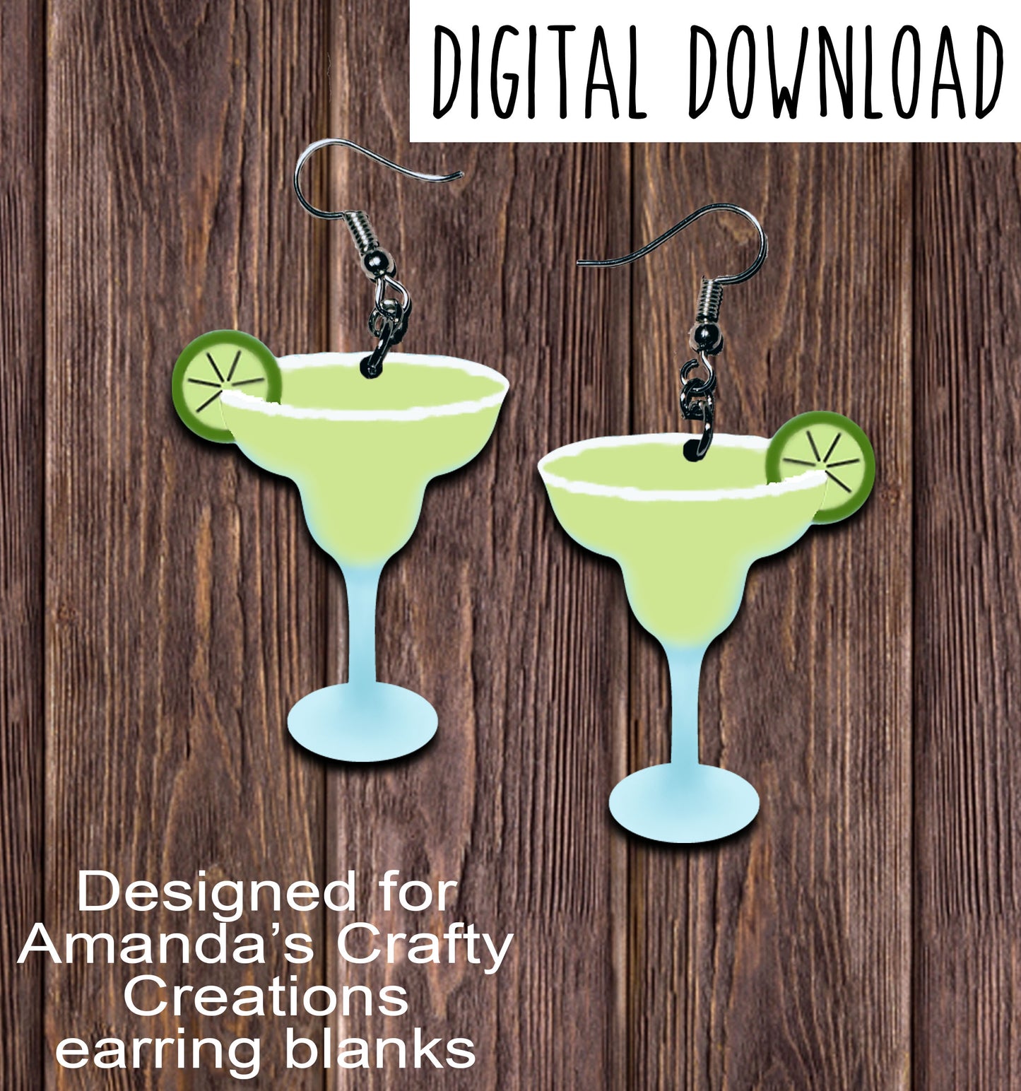 Lime Margarita Glass Earring Sublimation Design, Hand drawn Margarita Sublimation earring design, digital download, JPG, PNG