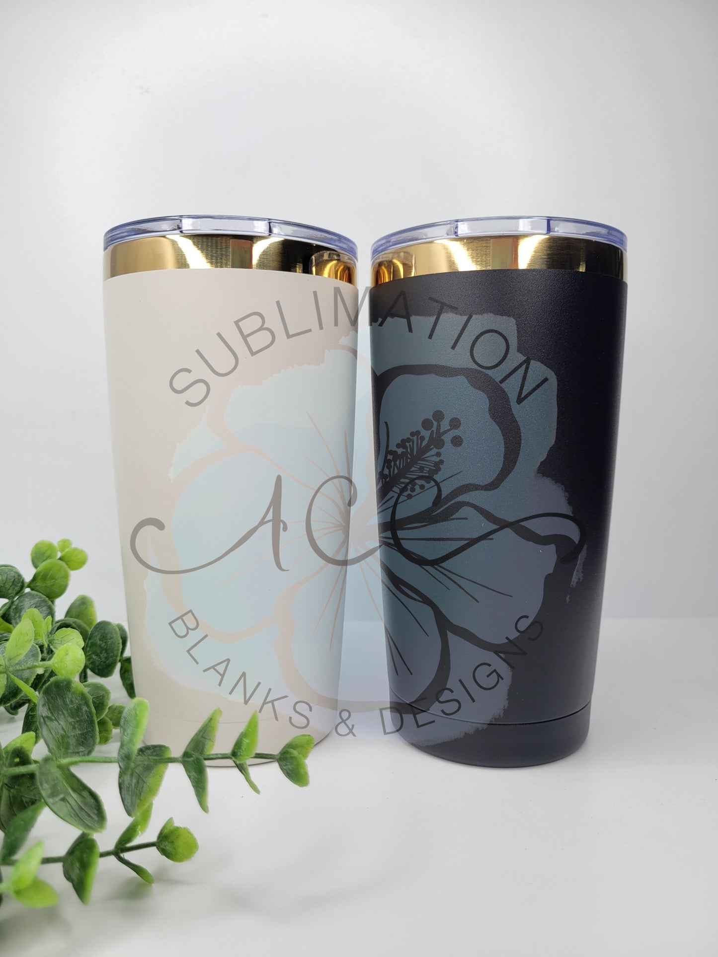 20oz GOLD Base Powder Coated Stainless Steel Tumbler for Engraving, Stripping, Epoxy, etc. (NOT Sublimation) Ready to Ship (RTS)